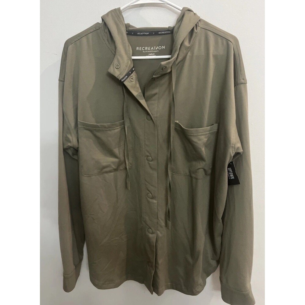 Recreation Thread & Supply Shacket  Green Md  Boho Cozy